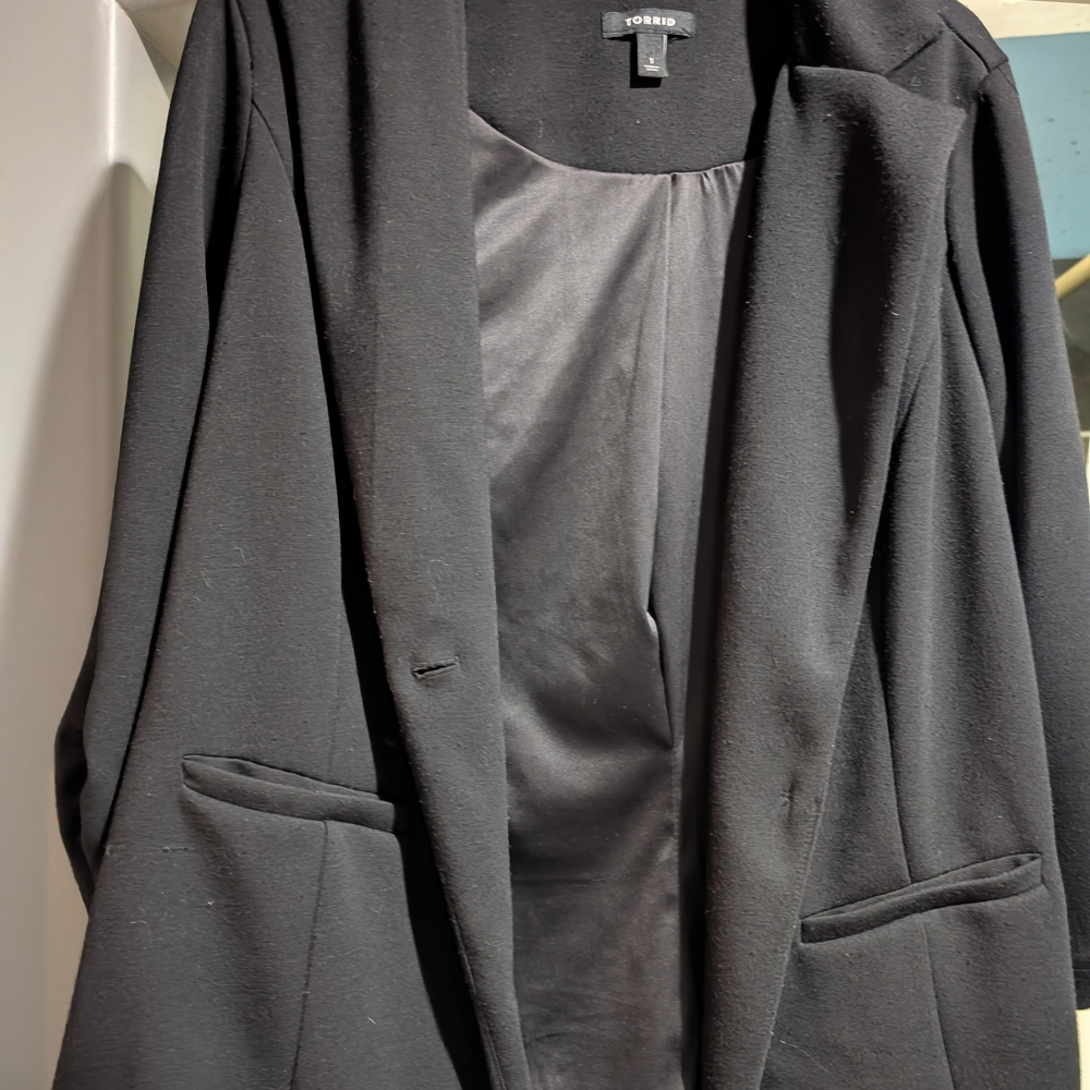 Torrid Black Blazer Modern Relaxed Fit